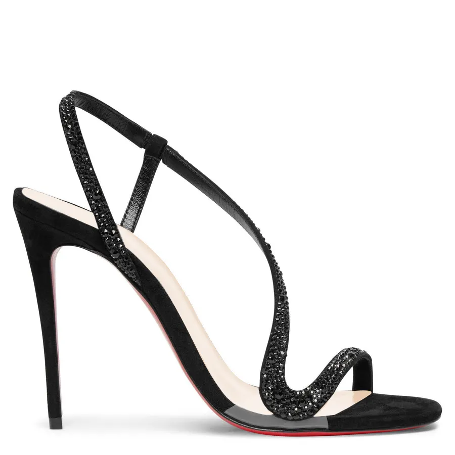 100mm/120mm Spotlight Wavy Straps Sandals Red Bottom  Sandals 