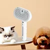 3 in 1 Pet Steam Brush with Release Button Pet Spray Hair Removal Comb Cat Brush