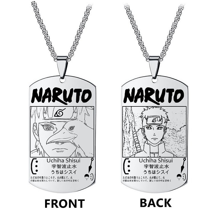 Naruto Uchiha Shisui Anime Merch Necklace weebmemes