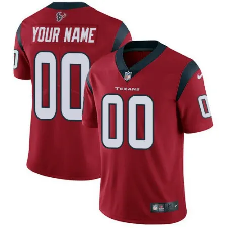 Men's Houston Texans 2023 Draft Custom Red  Vapor Untouchable Limited Stitched Jersey