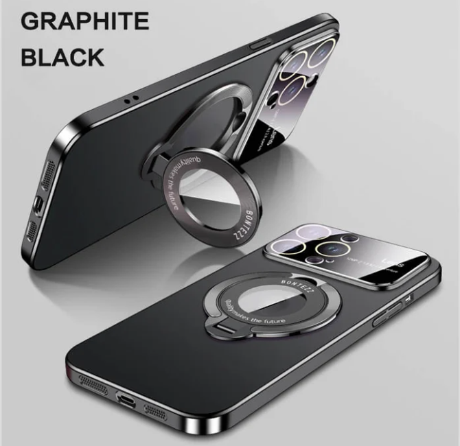 Foldable Magnetic Bracket Large Window Phone Case