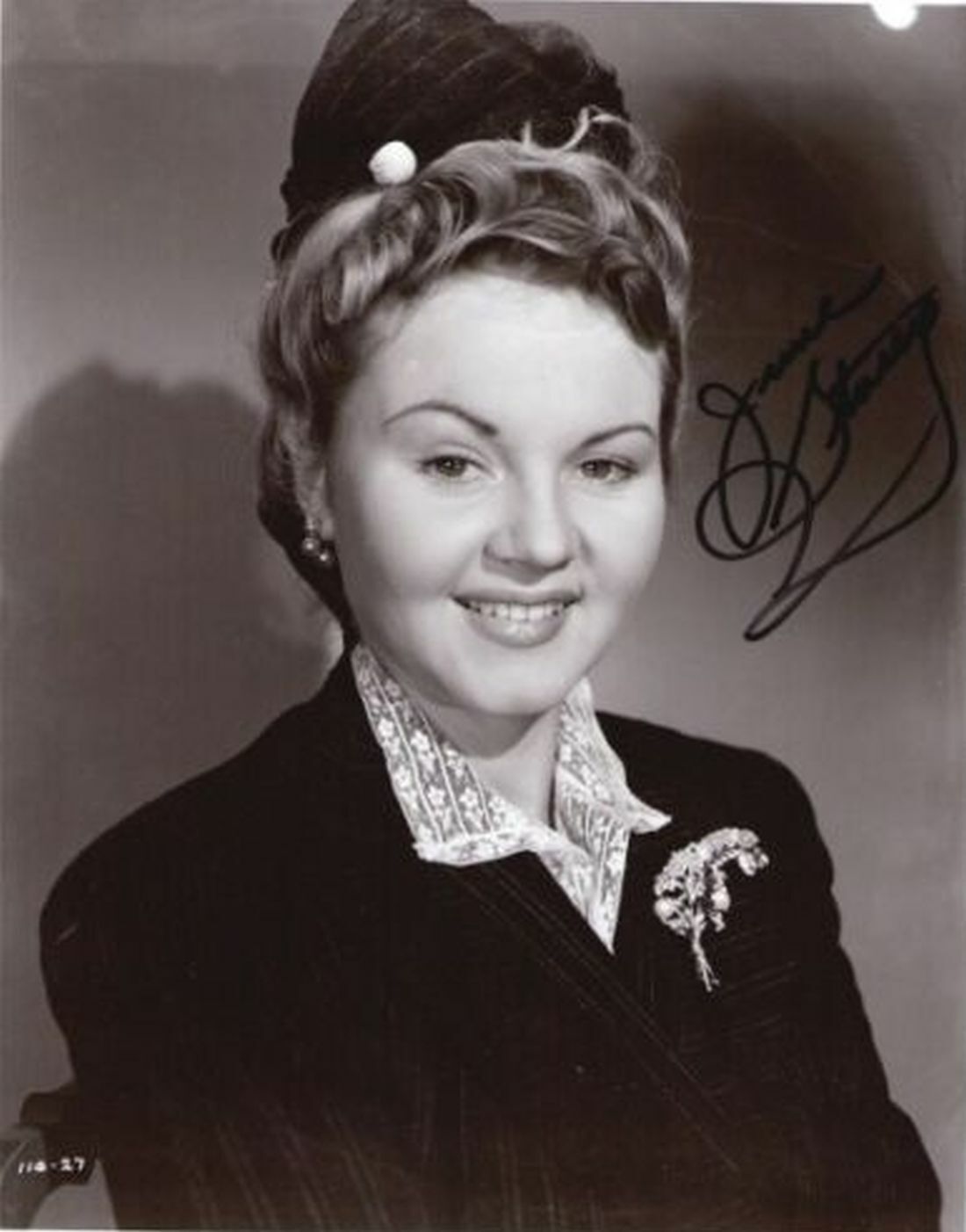 JUNE STOREY, CANADIAN ACTRESS DECEASED AUTOGRAPHED 8X10 Photo Poster painting