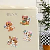 8Pcs Butterfly Puppy Diamond Painting Fridge Magnet Diamond Art Magnets Decals Kit