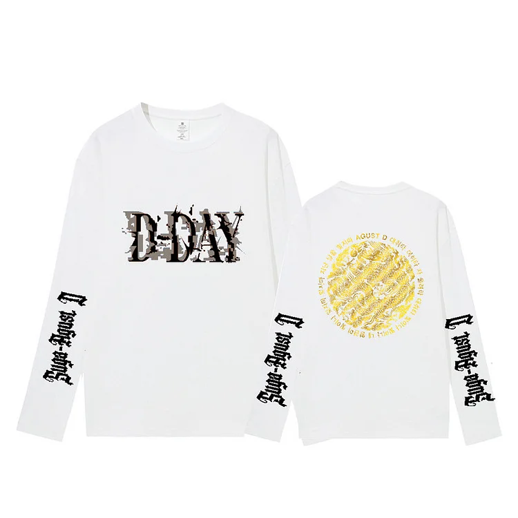 BTS SUGA Album D-DAY Long Sleeve Shirt