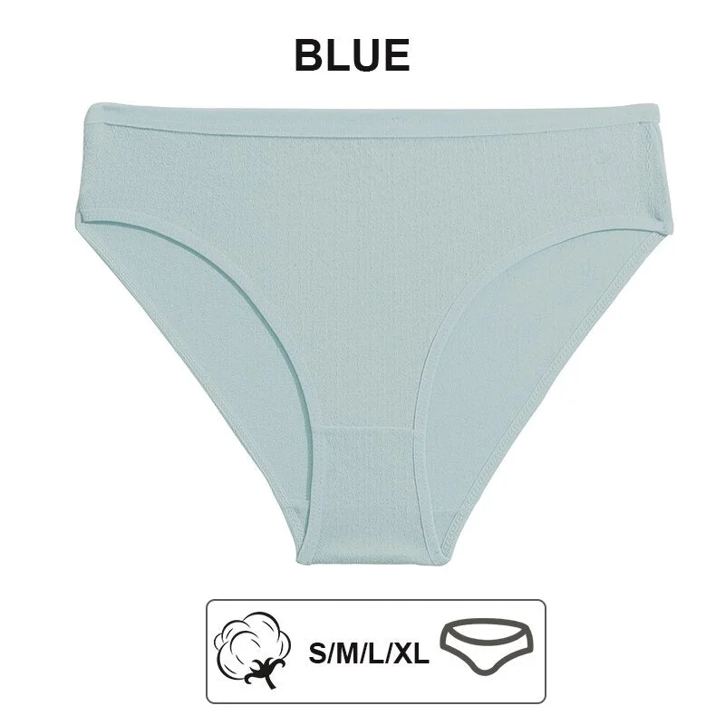FINETOO 1/2PCS Sexy Panties Women Underwear Cotton Panties Female Underpants Solid Color Soft Woman Briefs M-XL Pantys Lingerie