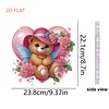 Valentine Day 2D Flat DIY Diamond Art Pendant Diamond Painting Crafts Set (Bear)