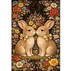Rabbit Full Stamped Cross Stitch 11CT 3-Strand 40x60cm