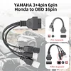 Diagnostic Adapter Cord 3 4 6 Pin Code Reader Adapter Cable for Motorcycle