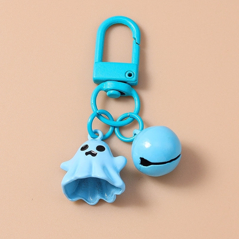 Cartoon Style Cute Commute Ghost Alloy Halloween Keychain