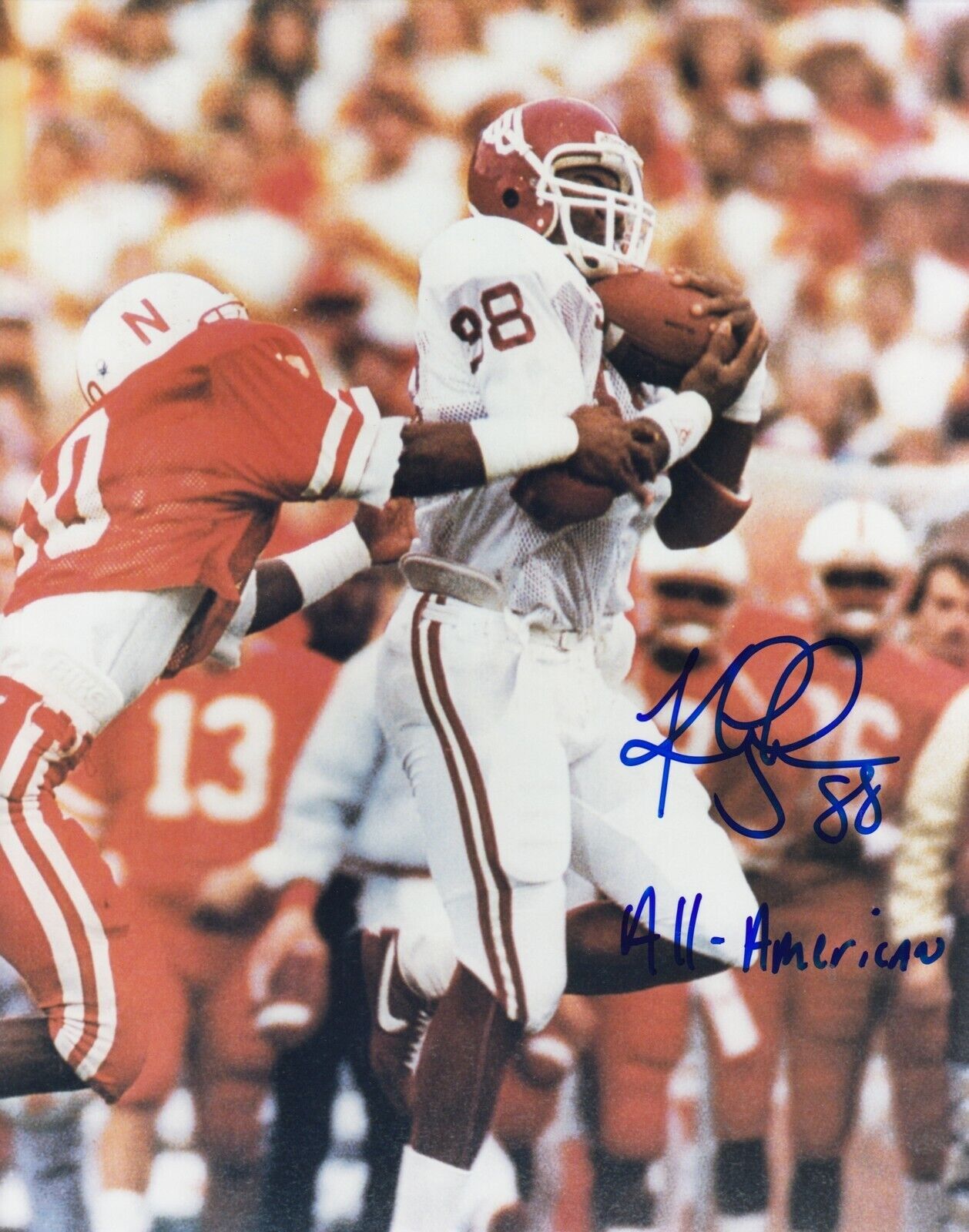 Keith Jackson #0 8x10 Signed Photo Poster painting w/ COA Oklahoma Sooners 032419