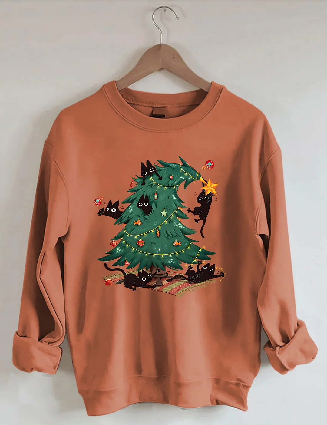 Funny Christmas Cat Sweatshirt