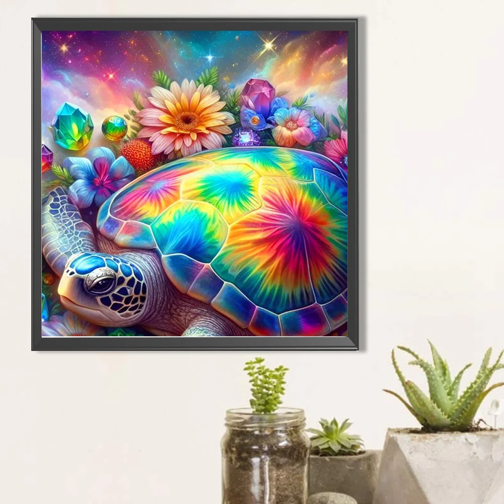 Partial AB Diamond Painting - Full Round Drill - Sea Turtle(Canvas|45*45cm)
