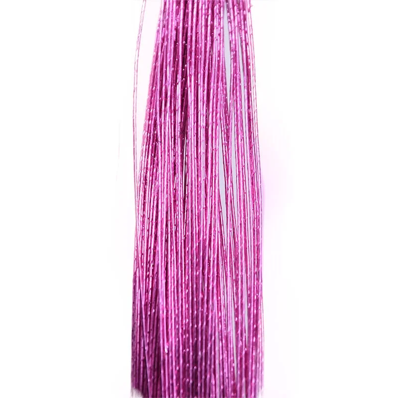 25Pcs 80cm Long Stocking Flower Iron Wire Used For DIY Nylon Flower Making Floral Wire Ronde Flower Material Accessory 0.46mm