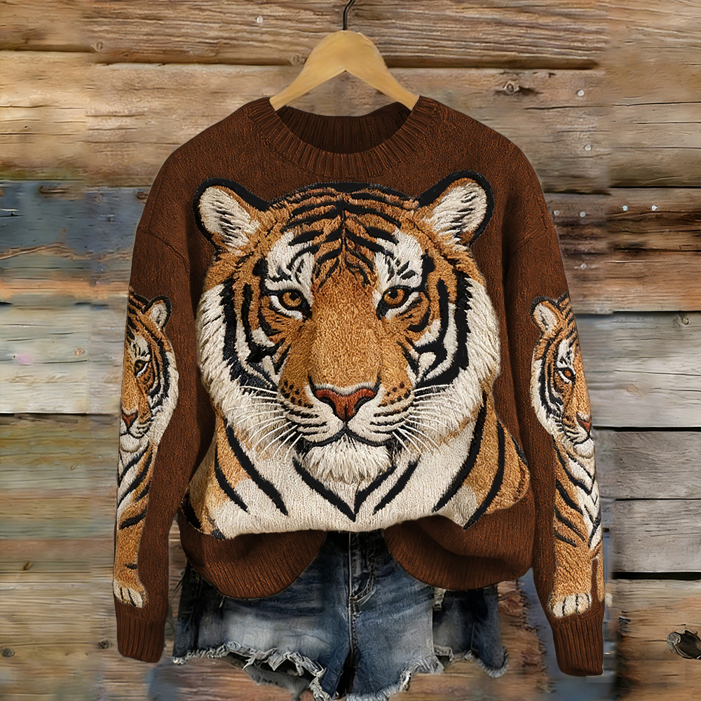 Hunting Tiger Comfort Crew Neck Sweater wearshes