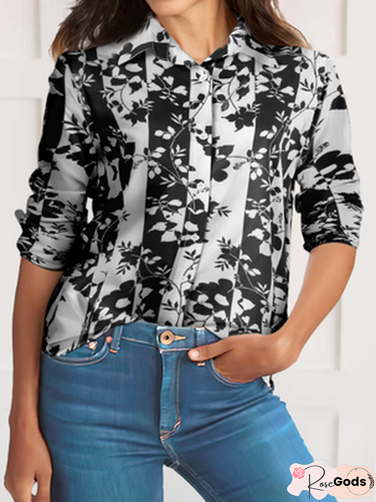 Tribal Long Sleeve Printed Tunic Blouse