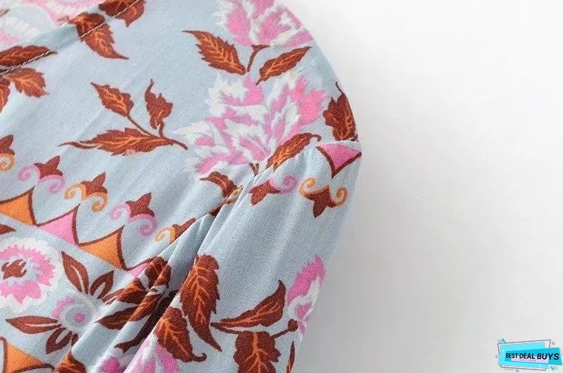 Bohemian long-sleeved lace sunscreen loose blouse