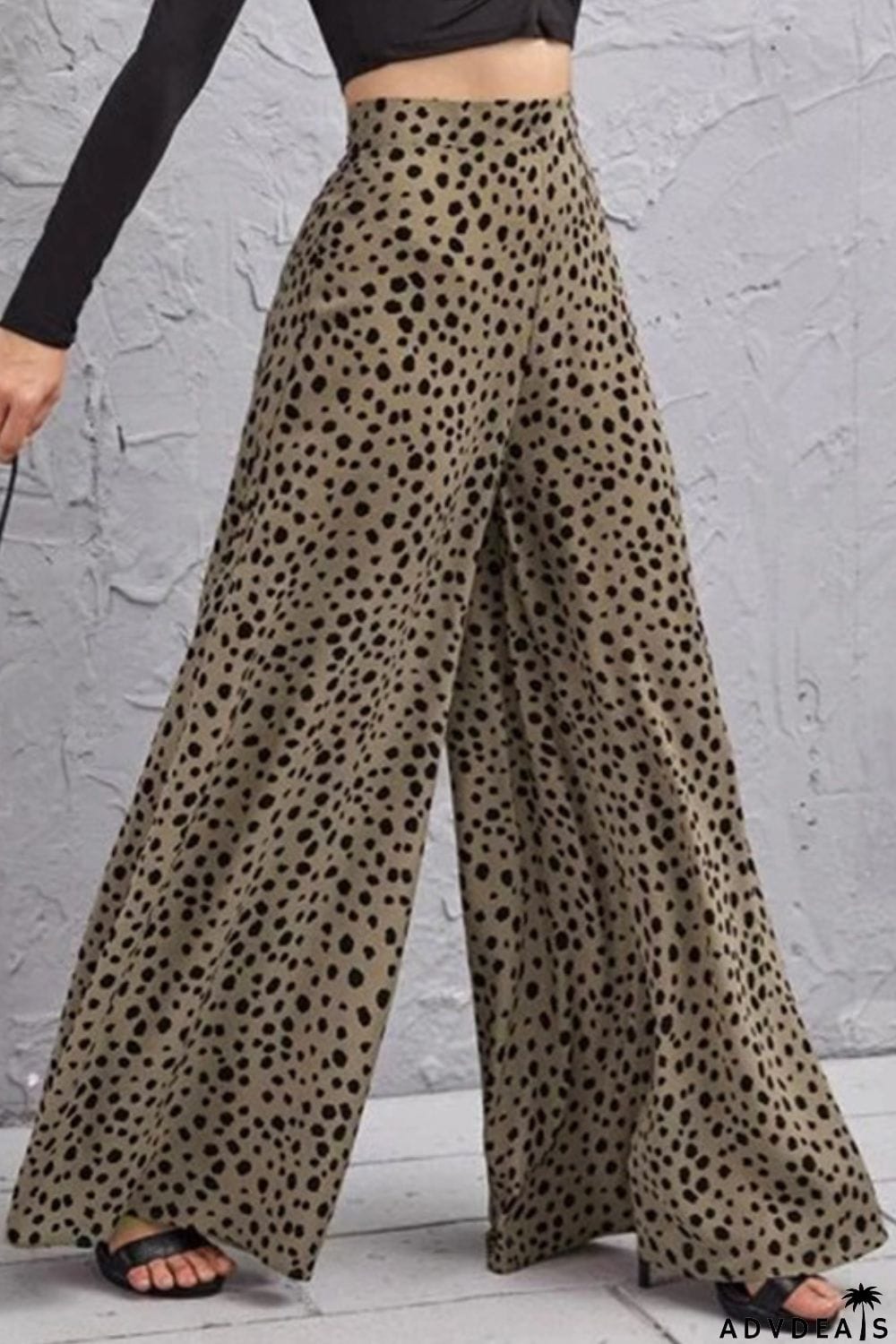 Animal Print High-Rise Culottes