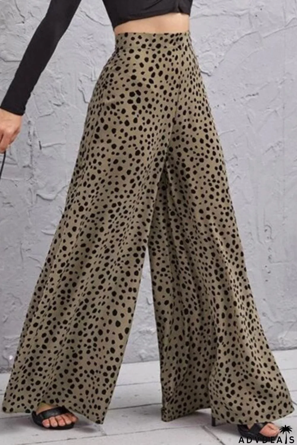 Animal Print High-Rise Culottes