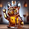 Prank Duck Glass Wine Bottle Middle Finger Whisky Dog Bottle Decanter for Bar