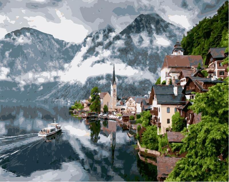 

Hallstatt Austria – Cities Paint By Numbers - 40*50CM, 501 Original