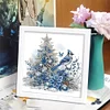 5D DIY Partial Special Shaped Drill Diamond Painting Kit Xmas Bird Decor With Frame Kit 18x18cm