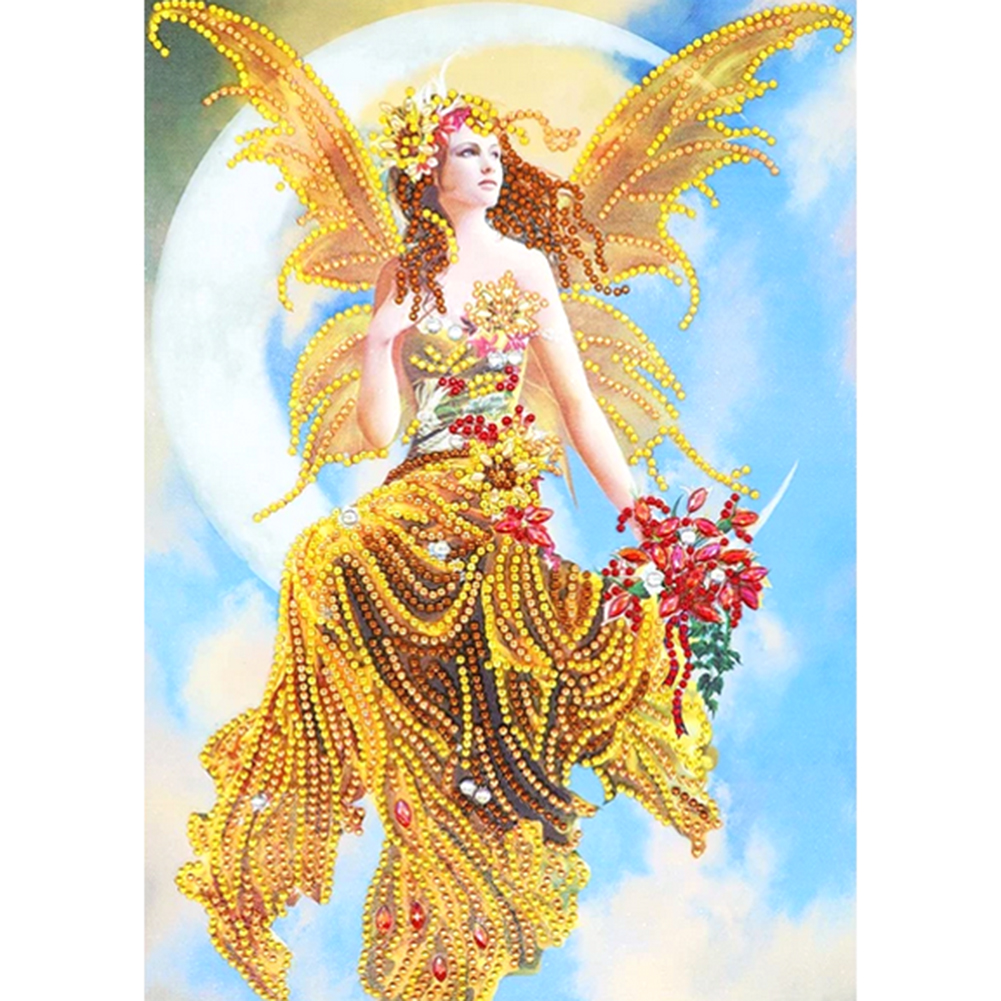 

Woman on Moon - Special Shaped Diamond Painting - 30*40CM, 501 Original