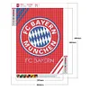Fußball FC Bayern München - Rund Diamant Malerei - 30*40CM