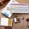 Travel Paint Palette Mini Portable Pocket Artist Watercolor Travel Set (A)