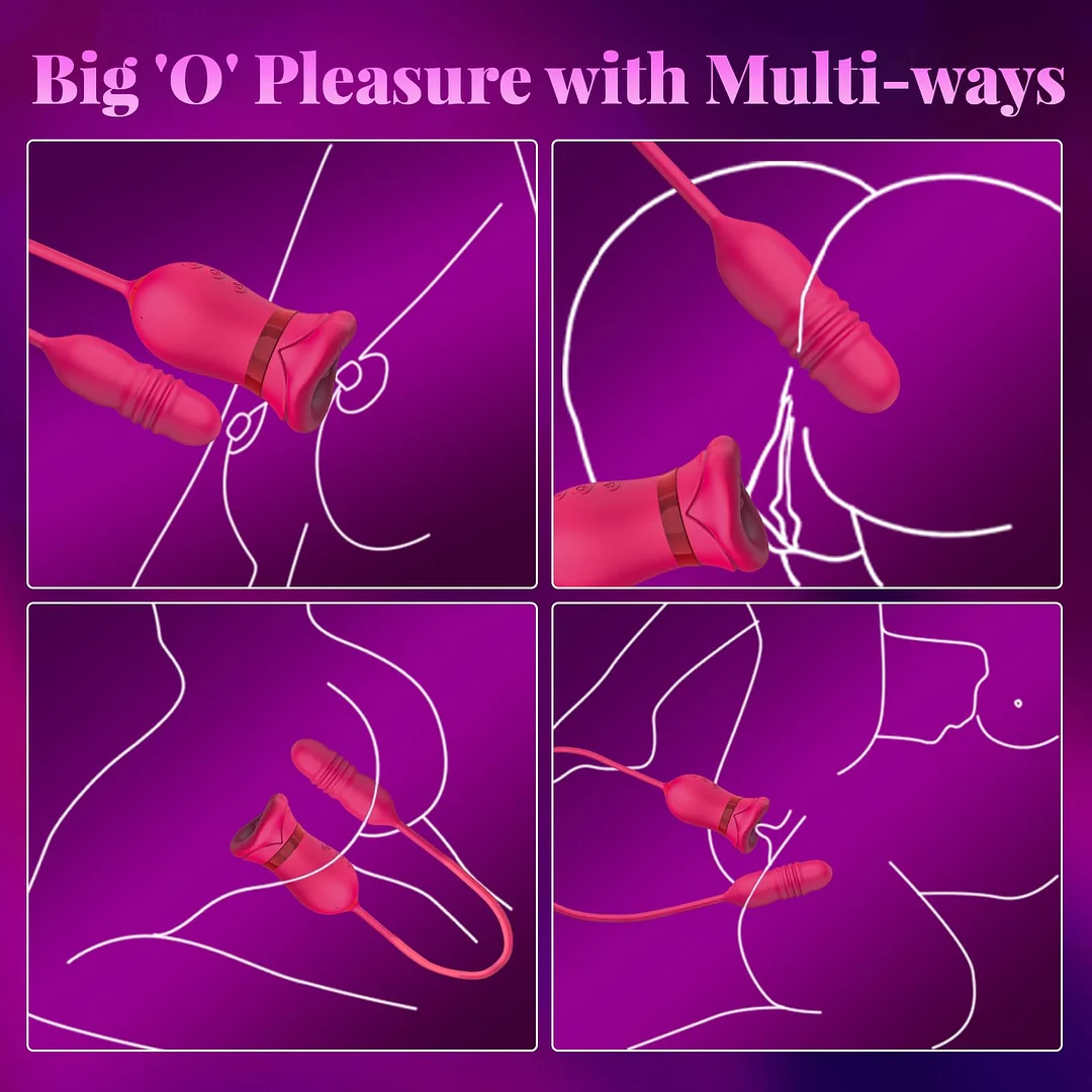multi-ways of using rose clit vibrating sex toy