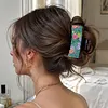 Green Flowers DIY Diamond Painting Claw Clips for Adults Beginners Diamond Art Western Hair Clips Anti-Slip Design for Women Long Short Hairstyle Jewelry Supplies