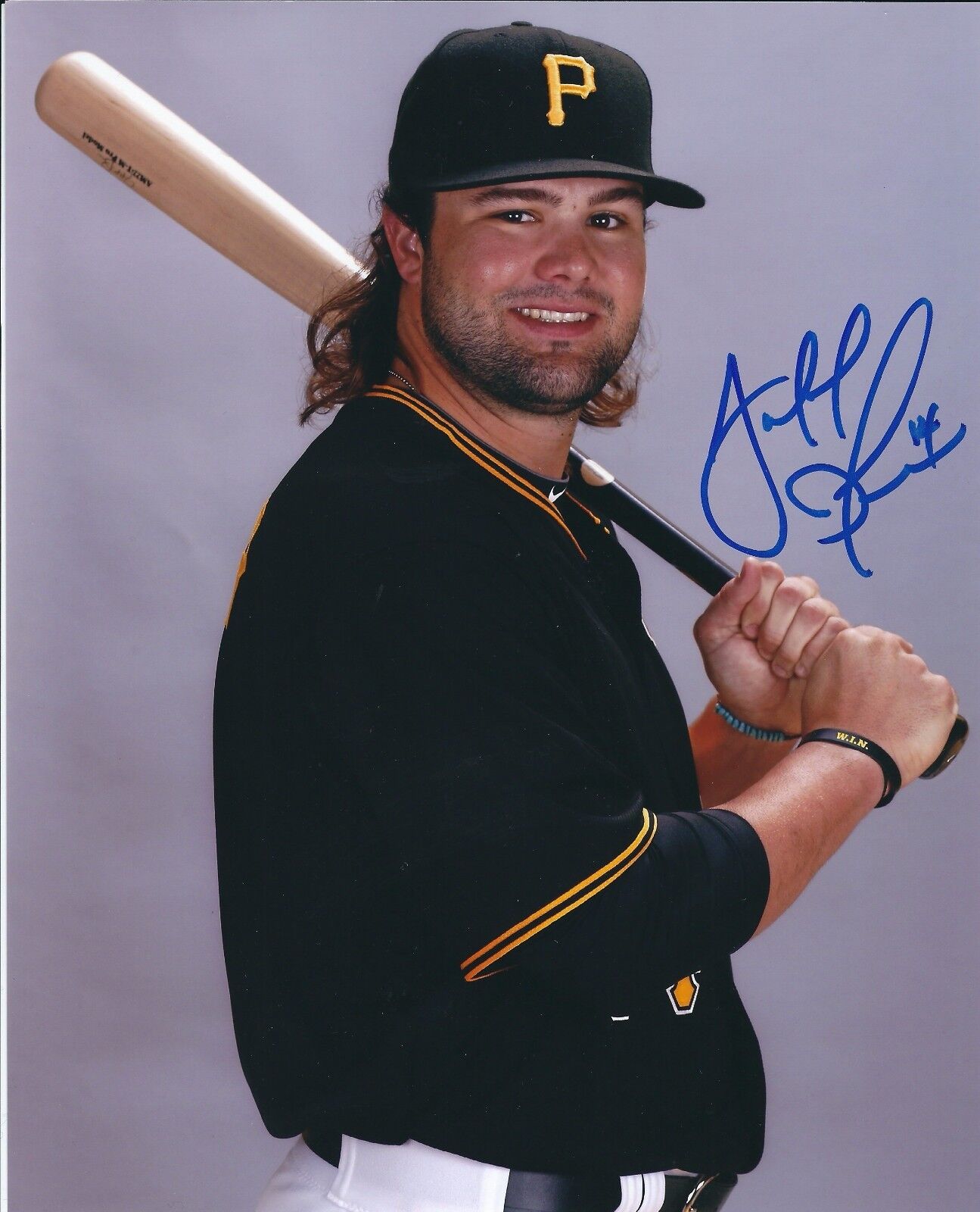 Signed 8x10 JAFF DECKER Pittsburgh Pirates Autographed Photo Poster painting - COA