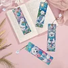(US Local)Christmas Bear A5 Size Diamond Painting Notebook Set with 4Pcs Bookmark Gift
