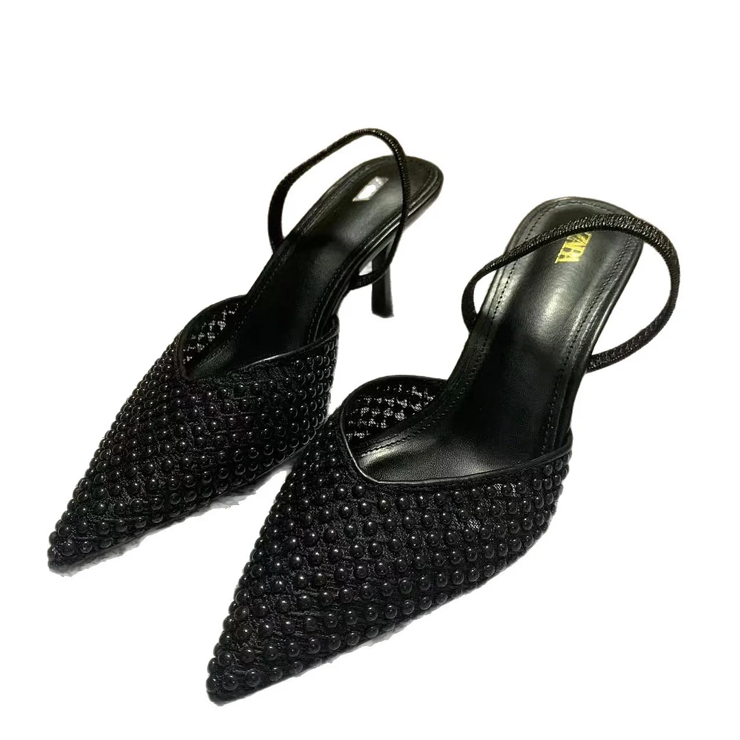 Breakj Breakj Home 2025 New Women's Shoes Low Heel Temperament High Heels High-Heeled Shoes Behind The Shallow Mouth Of Single Shoes