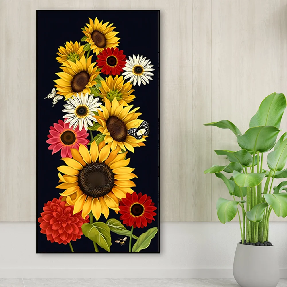 Diamond Painting - Full Round Drill - Sunflower(Canvas|30*60cm)