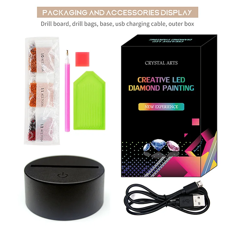 DIY Diamond Painting Lamp Kit – Beadjet