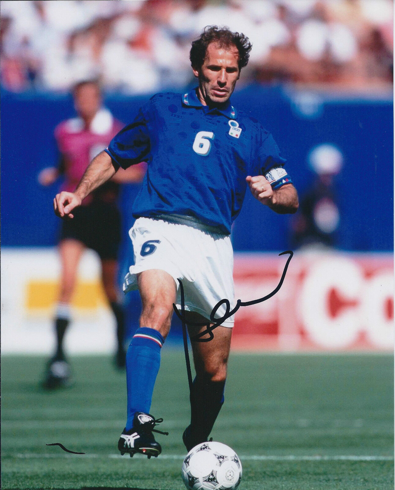 Franco BARESI Signed Autograph 10x8 Photo Poster painting AFTAL COA Italy World Cup WINNER