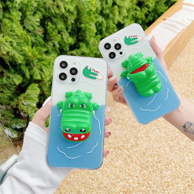 3D Crocodile Toy Phone Case