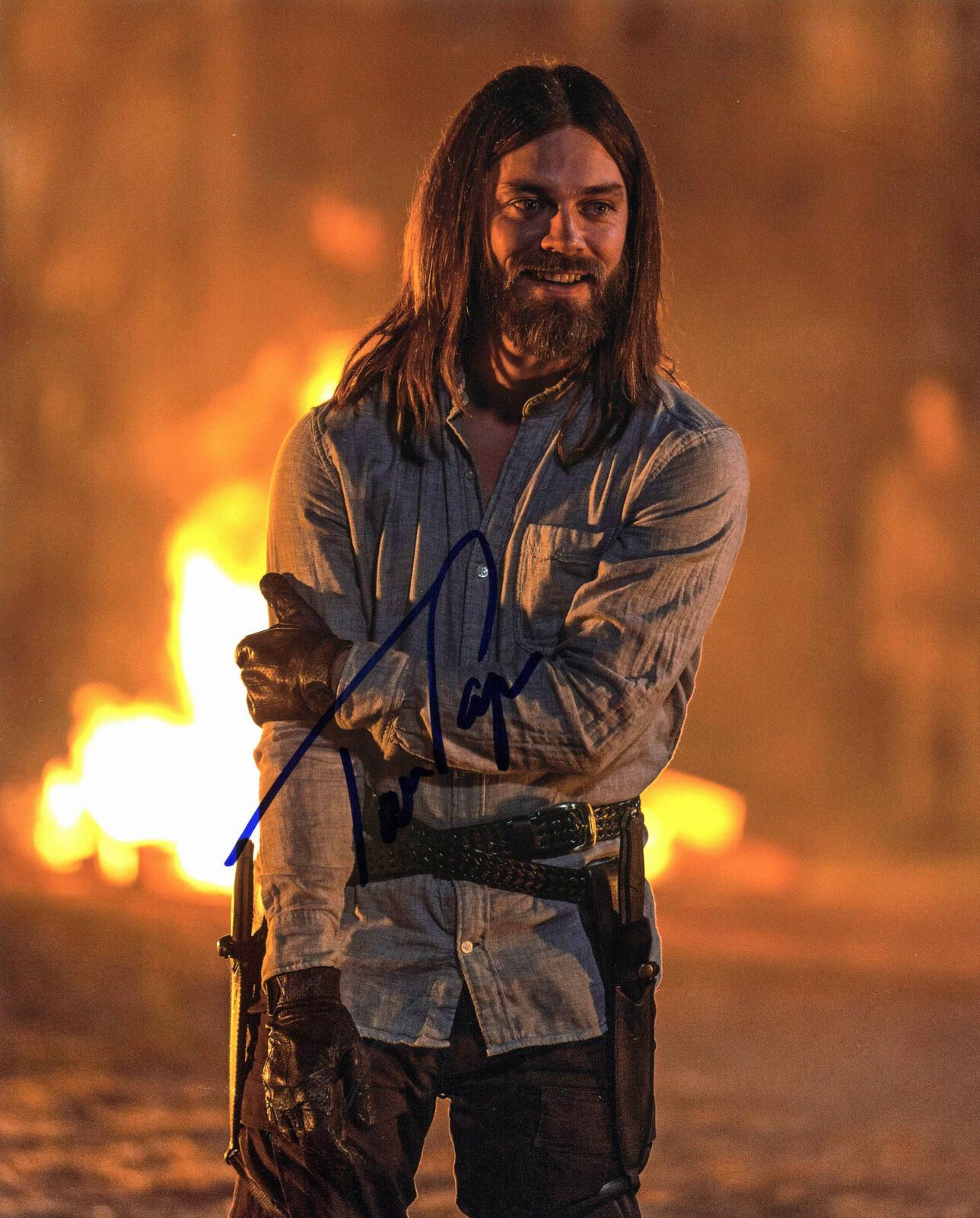 Tom Payne The Walking Dead Authentic Signed 8x10 Photo Poster painting Autographed BAS #E85247