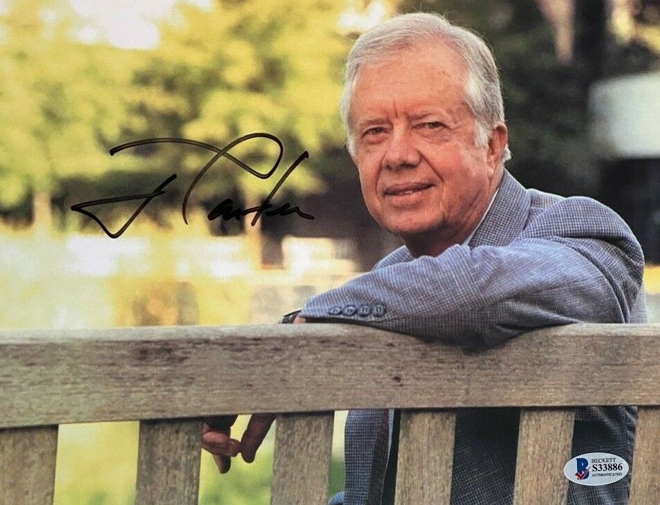 Jimmy Carter signed autographed 8x10 Photo Poster painting Beckett COA Authentic