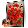 Diamond Painting -DIY Round Drill Papaver Bouquet