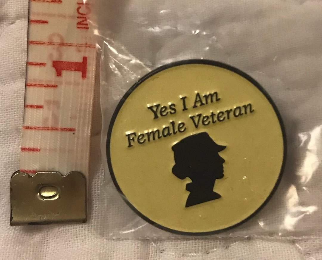 Female Veteran Pin
