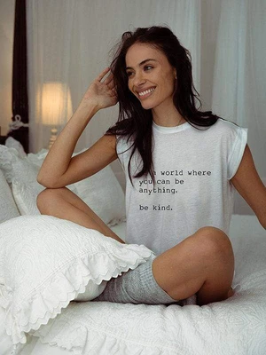 In A World Where You Can Be Anything Be Kind Graphic T-shirt