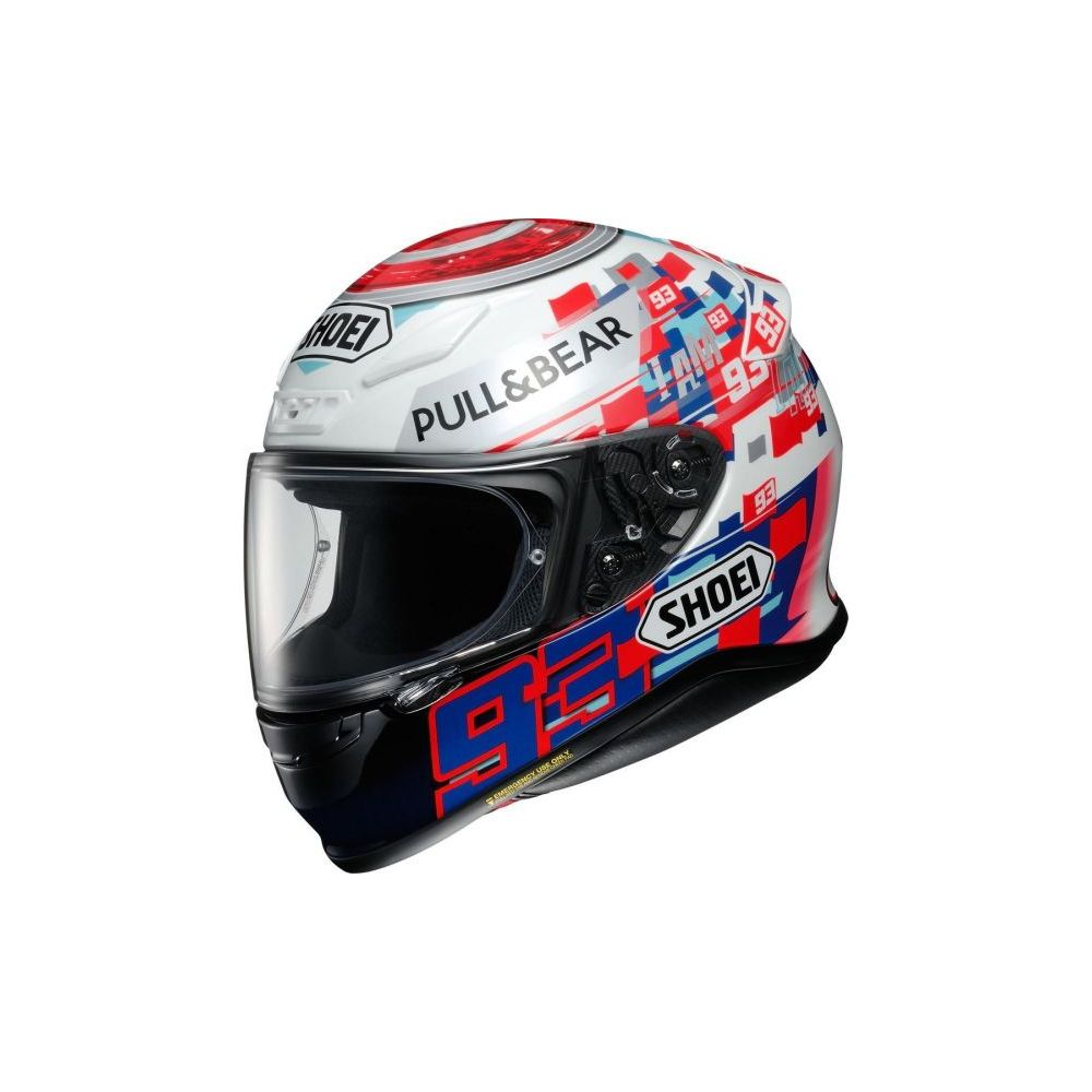 SHOEI | Márquez POWER UP Montmeló 2016 NXR Marquez Power up! TC-1 - Multicolor/Red Helmet
