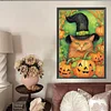Halloween 5d DIY Vollrunde Teilbohrer Dimond Gemälde Wohnkultur 45x65cm