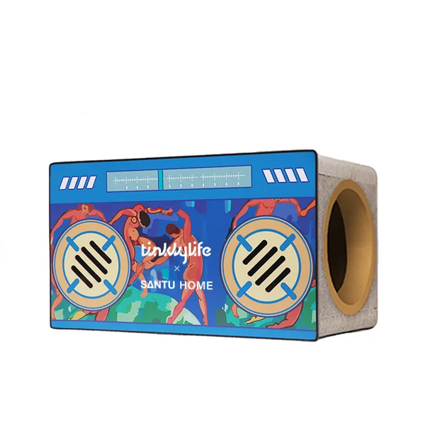 Santu Art Radio Style Cat House And Scratcher (DIY)