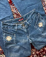 Lindacameron fall casual outfits women 2025 American Y2K New Fashion Trend Flare Jeans Women Street Casual Loose Low Waist Slim Wide-leg Pants Harajuku Joker Punk Jeans