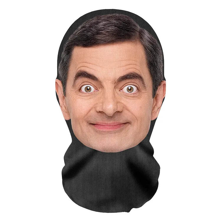 3D Spoof Face Simulation Headgear-Mr.-Bean