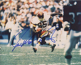 JOE WASHINGTON WASHINGTON REDSKINS ACTION SIGNED 7x10