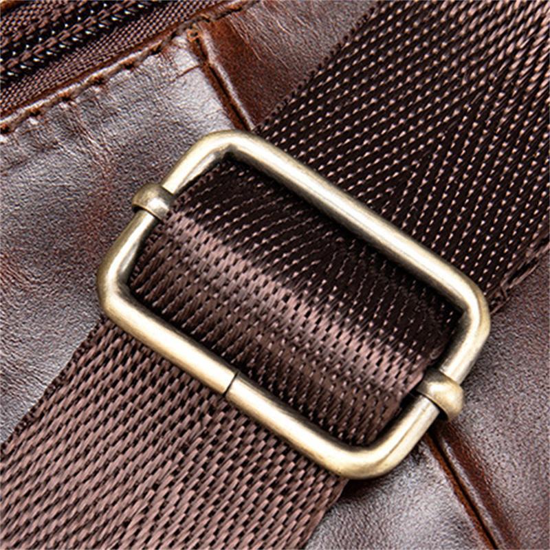 Leather Trendy Men's Bag Casual Crossbody Bag Fashion Waist Bag Chest Bag