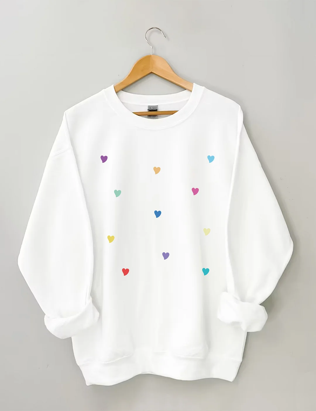 Colorful Hearts Sweatshirt